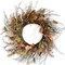 26 Inch Fall Wreath for Front Door Pip Berry Pinecone Autumn Wreath with Pine Needle(Pinecone Wih Dark Leaf)24"D x 24"W x 4"H